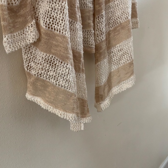 Retro Threads Women's SZ XL Tan Cream 100% Polyester Cardigan - Picture 6 of 13